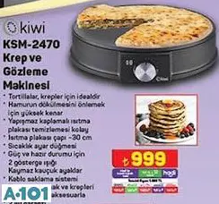 KİWİ KSM-2470 KREP VE GÖZLEME MAKİNESİ
